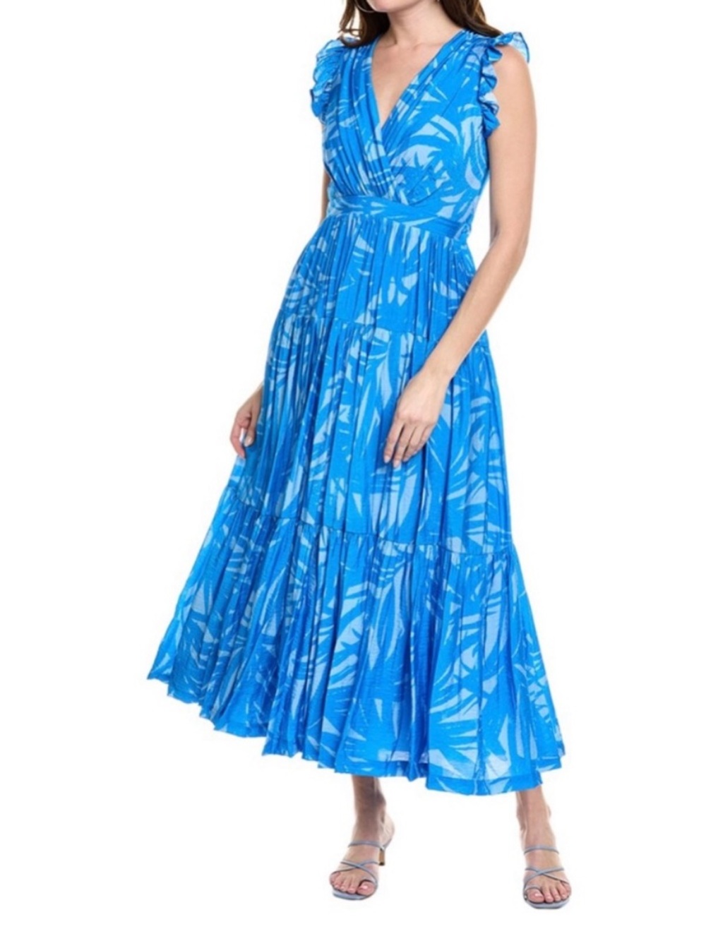 Taylor
EUC Taylor Blue tropical Print tiered dress